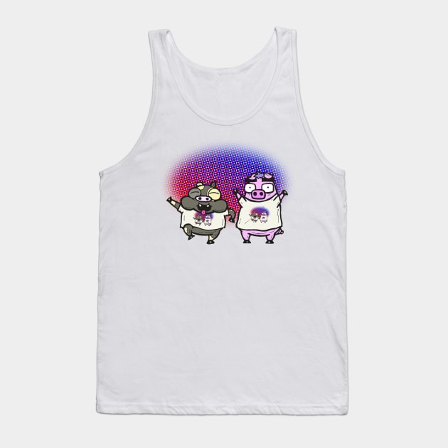 Cash Grab Pigs Wear Shirts Of Shirts! Tank Top by calavara